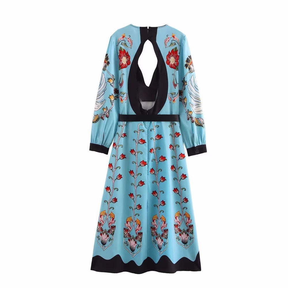 Waist-Cinched Floral Dress, The Met | Women - BYMANYC ® New York-3