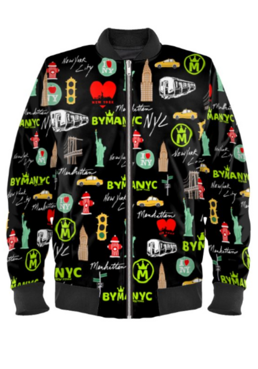 Limited Edition Handmade Jacket London Manhattan Mosaic Nocturne BYMANYC New York