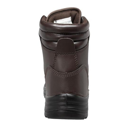 Men's Brown Steel Toe 6" Work Leather Boots