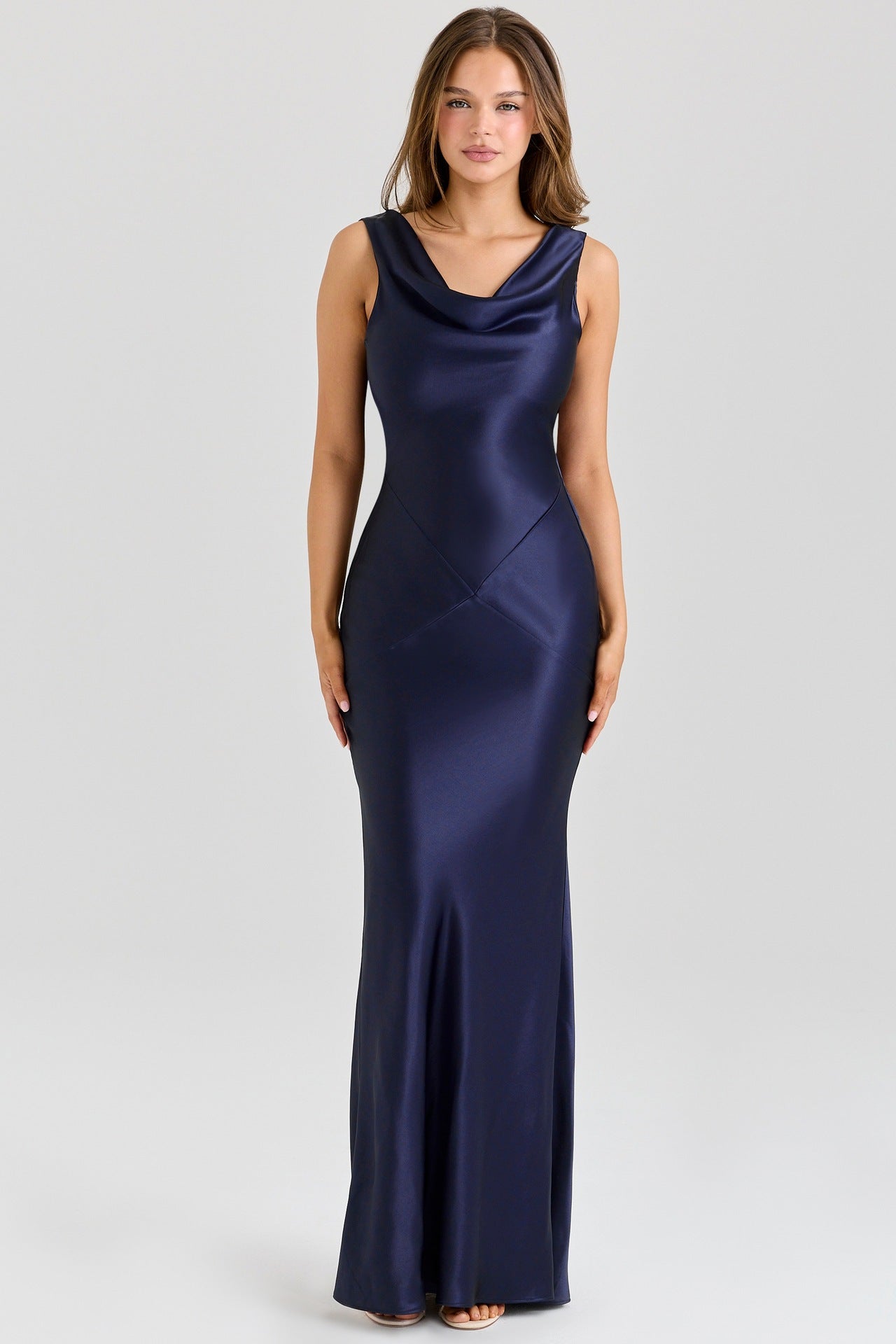 Women's Off-the-Shoulder Chiffon Dress Haute Couture New York Fashion Week Inspired Fitted Long gown
