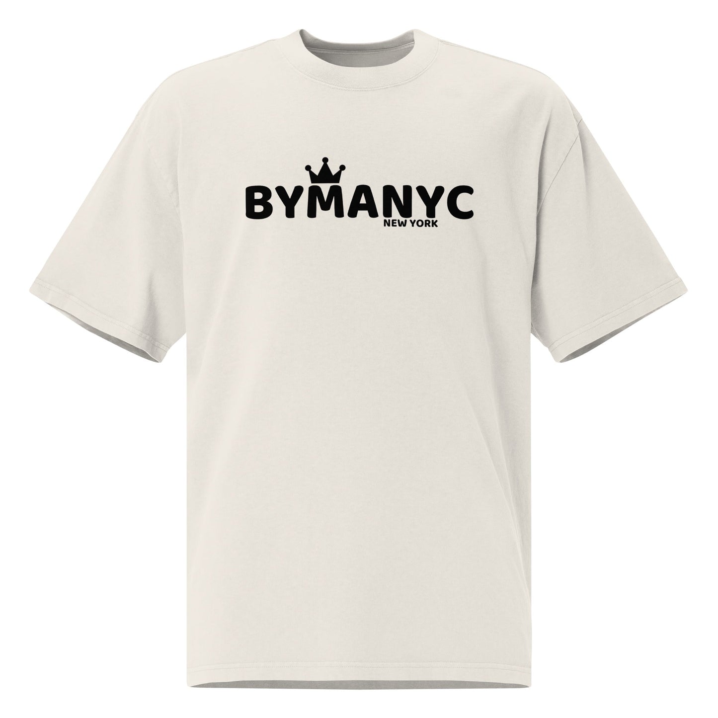Men's Organic Faded Oversized T-Shirt New York Style Vegan Cotton LUXE BYMANYC