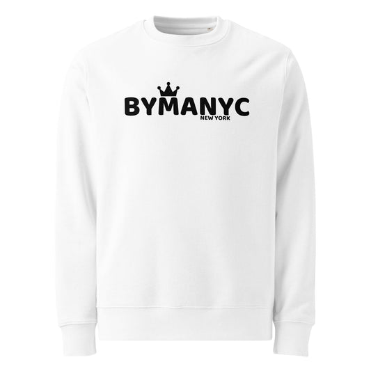 Unisex Organic Sweatshirt LOVE MANHATTAN Eco Friendly Cotton New York Style By manyc Certified GOTS PETA Vegan