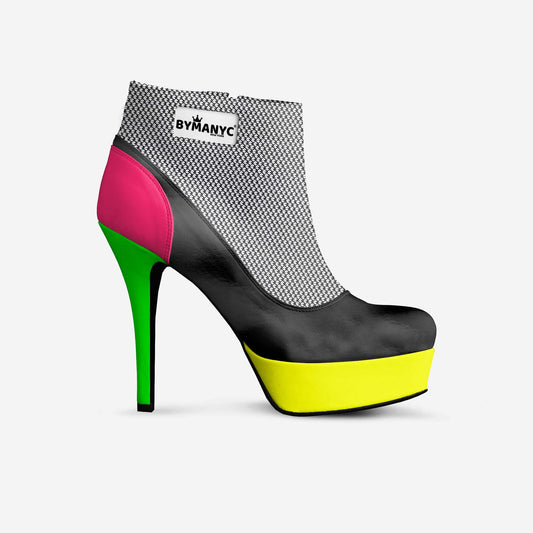 Vegan Ankle Boot Platform BYMANYC® New York Fierce Black-0