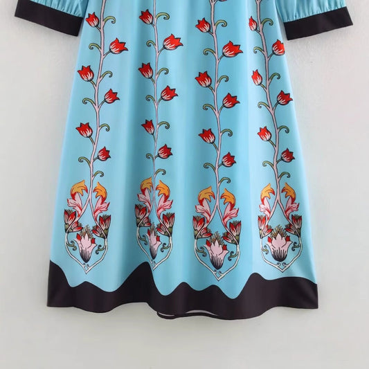 Waist-Cinched Floral Dress, The Met | Women - BYMANYC ® New York-1